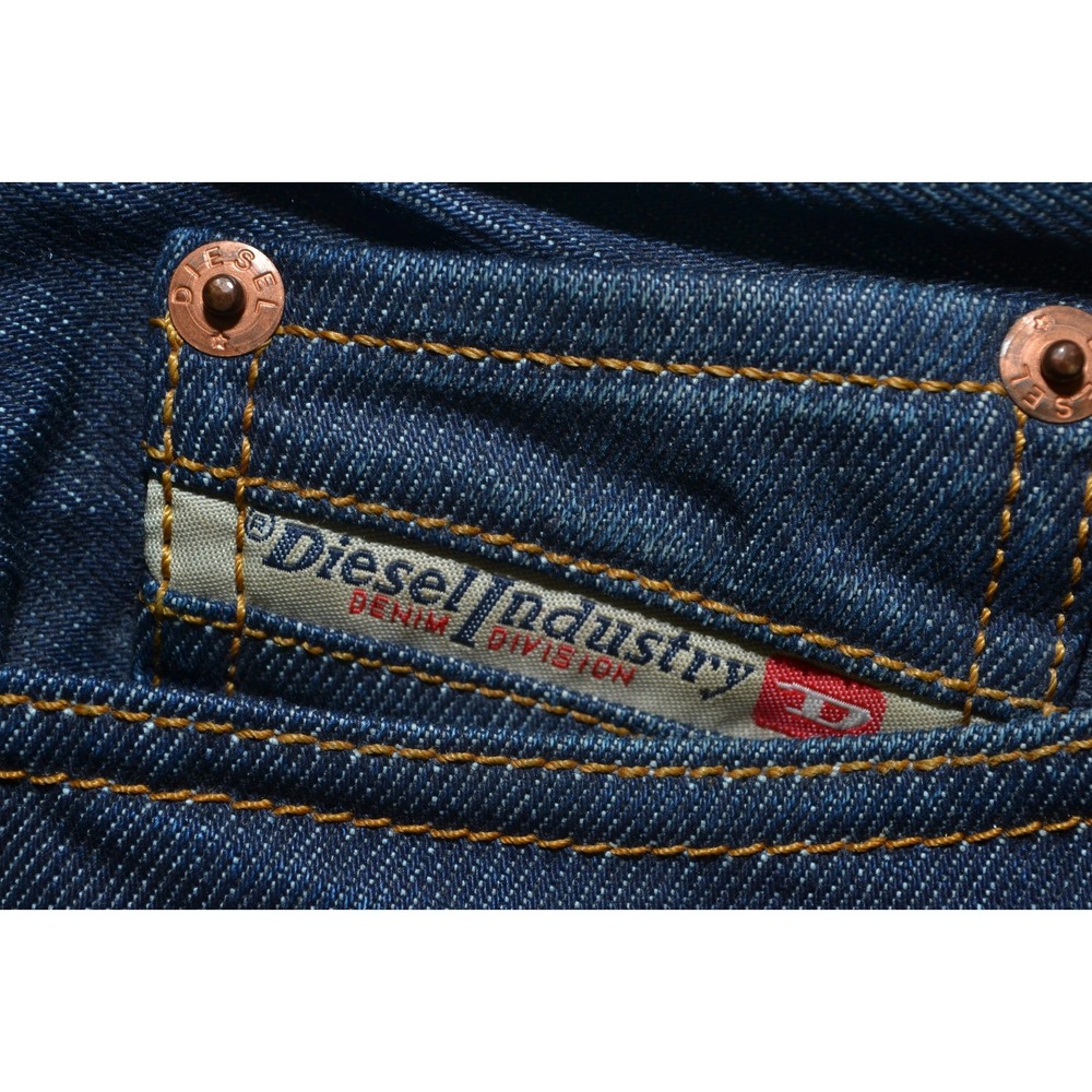 DIESEL Zatiny Bootcut Button Fly Jeans Mens SZ 28x27 (Tag 26x32) Dark Wash 0073N - Picture 4 of 16